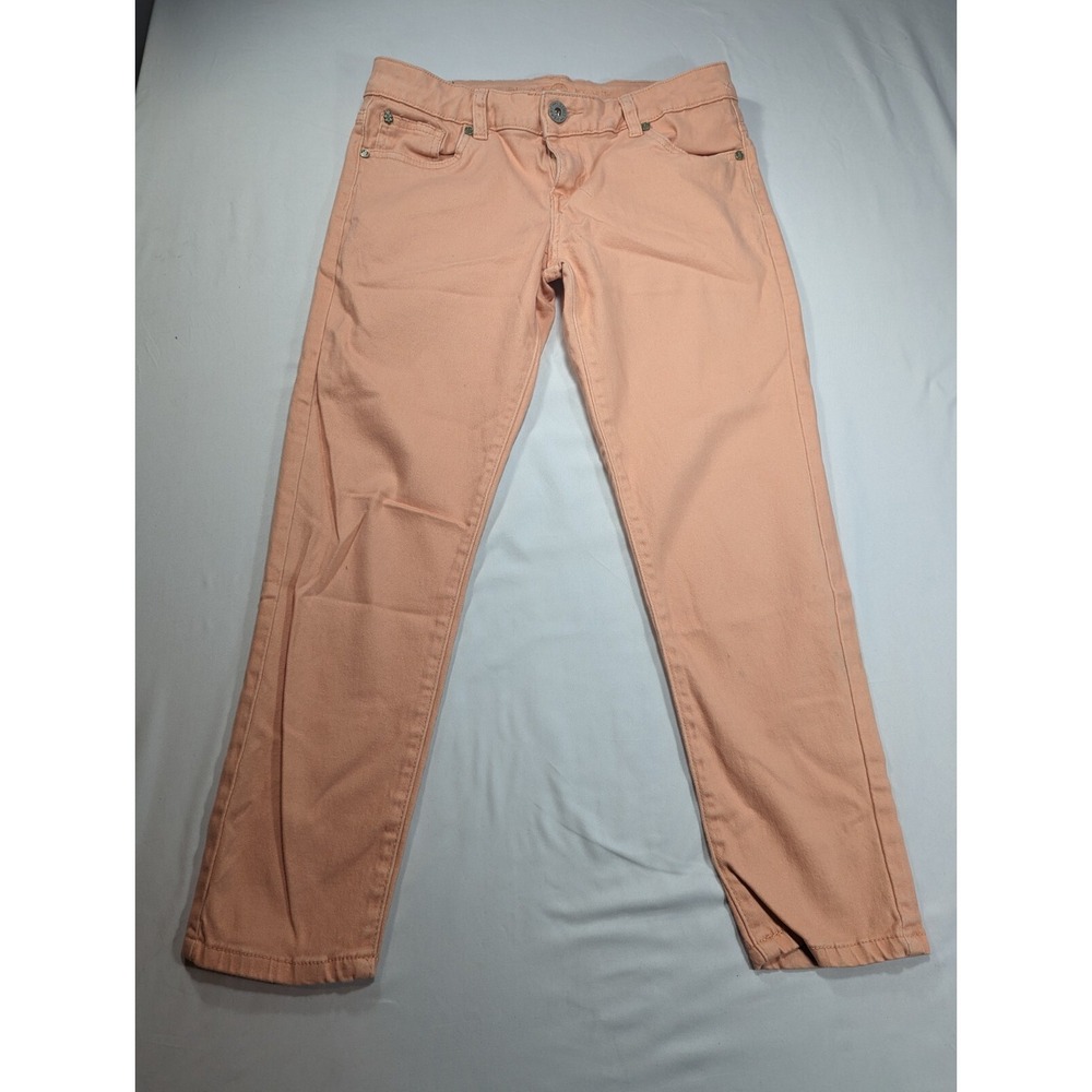 Velvet‎ Heart Peach pink Stretch Cotton Blend Cropped Straight Leg Jeans Size 29